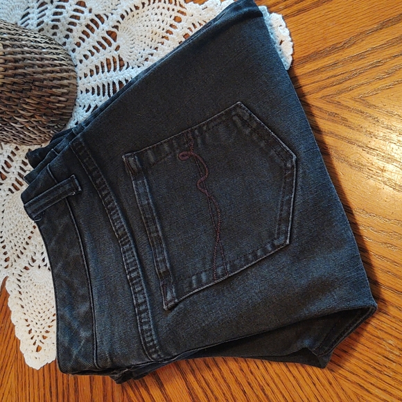 St.John's Bay Black Wash Slim Pocket Boot Cut Jeans P6 - Picture 13 of 13